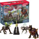 Schleich ELDRADOR CREATURES 72179 jouet, Figurine Ice World, Jungle World, Lava World, Monsters and dragons, Starter Set, 7 an(s), Multicolore