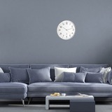TFA 60.3514, Horloge murale Blanc/Argent
