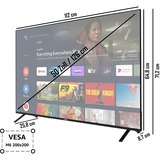 Telefunken  50" Ultra HD TV LED Noir