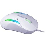 Turtle Beach Kone II - Souris Gaming RGB Ergonomique Filaire, Capteur Optique 26000 DPI, Interrupteurs Optiques 100 M de Clics, 23 Entrées Personnalisables, Molette 4D, Patins en PTFE pur - Blanc Blanc, Capteur Optique 26000 DPI, Interrupteurs Optiques 100 M de Clics, 23 Entrées Personnalisables, Molette 4D, Patins en PTFE pur - Blanc, Droitier, Optique, USB Type-A, 26000 DPI, Blanc