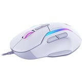Turtle Beach Kone II - Souris gaming RGB ergonomique filaire, capteur optique 26 000 DPI, interrupteurs optiques 100 M de clics, 23 entrées personnalisables, molette 4D, patins en PTFE pur - Blanc arctique Blanc, capteur optique 26 000 DPI, interrupteurs optiques 100 M de clics, 23 entrées personnalisables, molette 4D, patins en PTFE pur - Blanc arctique, Droitier, Optique, USB Type-A, 26000 DPI, Blanc