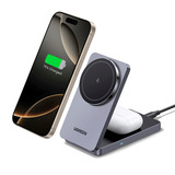 UGREEN W528 Chargeur Magsafe 2 en 1 Gris