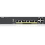 Zyxel GS2220-10HP-EU0101F commutateur réseau Géré L2 Gigabit Ethernet (10/100/1000) Connexion Ethernet, supportant l'alimentation via ce port (PoE) Noir, Switch Géré, L2, Gigabit Ethernet (10/100/1000), Connexion Ethernet, supportant l'alimentation via ce port (PoE), Grille de montage