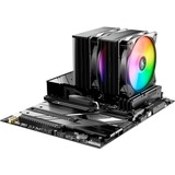 be quiet! Pure Rock Pro 3 LX Black Refroidisseur CPU RGB  Noir, socket Intel et AMD, finition noire, ARGB, Refroidisseur d'air, 12 cm, 2000 tr/min, 105,1 m³/h, Noir
