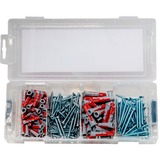 fischer Mini-FixTainer-DUOPOWER, boîte promotionnelle "Klopp Signature", Cheville Gris clair/Rouge