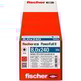 fischer Vis à bois PowerFull II 8,0x240 ZK TX VG 