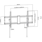 goobay Pro TILT (XL), Support mural Noir