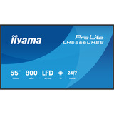iiyama LH5566UHSB-B1AG, Affichage public Noir (Mat)