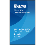 iiyama LH5566UHSB-B1AG, Affichage public Noir (Mat)
