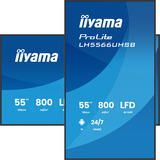 iiyama LH5566UHSB-B1AG, Affichage public Noir (Mat)