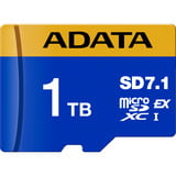 ADATA Premier Extreme microSDXC SD7.1 1 TB, Carte mémoire Bleu/Jaune