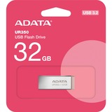ADATA UR350 lecteur USB flash 32 Go USB Type-A 3.2 Gen 1 (3.1 Gen 1) Marron, Clé USB Nickel/Marron, 32 Go, USB Type-A, 3.2 Gen 1 (3.1 Gen 1), 100 Mo/s, Sans capuchon, Marron