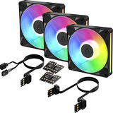 ARCTIC BioniX P14 A-RGB ventilateurs de boîtier Noir, 3 pièces, 140 x 140 x 28 mm, PWM