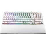 ASUS ROG Strix Scope II 96 Wireless clavier Gaming USB + RF Wireless + Bluetooth QWERTZ Allemand Blanc Blanc, Layout DE, ROG NX Snow, Avec fil &sans fil, USB + RF Wireless + Bluetooth, Clavier mécanique, QWERTZ, LED RGB, Blanc