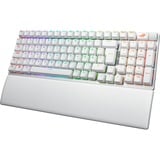 ASUS ROG Strix Scope II 96 Wireless clavier Gaming USB + RF Wireless + Bluetooth QWERTZ Allemand Blanc Blanc, Layout DE, ROG NX Snow, Avec fil &sans fil, USB + RF Wireless + Bluetooth, Clavier mécanique, QWERTZ, LED RGB, Blanc