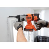 BLACK+DECKER Perceuse à percussion sans fil BCD900B, Marteau piqueur Orange/Noir