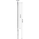 Bosch Expert Foret SDS Max-8X, Perceuse Marteau perforateur, Hammer drill bit, 1,4 cm, 540 mm, Béton, pierre, 40 cm