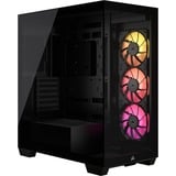 Corsair LINK 3500X RGB boîtier midi tower Noir | 2x USB-A | 1x USB-C | RGB | Verre Trempé