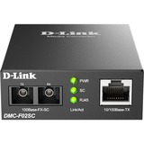 D-Link DMC-F02SC/E convertisseur de support réseau 100 Mbit/s Noir Noir, 100 Mbit/s, 10Base-T, 100Base-TX, 100Base-FX, Noir
