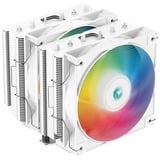 DeepCool AG620 WH ARGB Refroidisseur CPU Blanc, 4 broches PWM, LED RGB