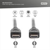Digitus Câble de connexion HDMI Ultra High Speed, avec Ethernet, UHD 8K Noir