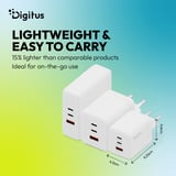 Digitus Chargeur USB GaN 100W, 2x USB-C, 1x USB-A 