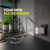 Digitus Chargeur USB GaN 100W, 2x USB-C, 1x USB-A 
