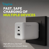 Digitus Chargeur USB GaN 100W, 2x USB-C, 1x USB-A 