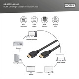 Digitus DB-330124-010-S, Câble Noir