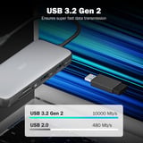 Digitus Station d'accueil USB-C 7 ports Gris/Noir