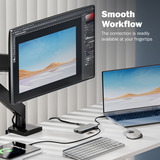 Digitus Station d'accueil USB-C 7 ports Gris/Noir