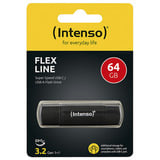 Intenso Flex Line 64 GB, Clé USB Noir