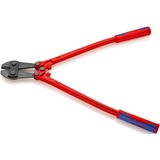 KNIPEX Coupe-boulons 71 72 610, Tenailles de cran Rouge/Bleu, grise atramentisée, avec gaines bi-matière