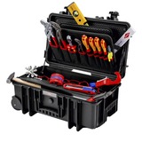 KNIPEX Mallette à outils "Robust26 Move" plomberie, 17 pièces, Set d'outils Noir