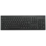 Kensington KB150 EQ Clavier sans fil Azerty (FR) Noir, Layout FR, Membrane, Taille réelle (100 %), Sans fil, RF sans fil, Clavier à membrane, AZERTY, Noir