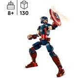 LEGO Marvel - La figurine de Captain America, Jouets de construction 76258