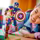 LEGO Marvel - La figurine de Captain America, Jouets de construction 76258
