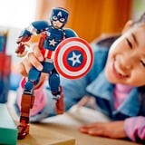 LEGO Marvel - La figurine de Captain America, Jouets de construction 76258