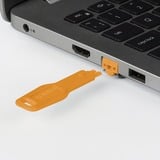 Lindy 47897 bloqueur de port Bloqueur de port + clé RJ-45 Orange Acrylonitrile-Butadiène-Styrène (ABS) 10 pièce(s), Verrou antivol Orange, Bloqueur de port + clé, RJ-45, Orange, Acrylonitrile-Butadiène-Styrène (ABS), 10 pièce(s), Sac en polyéthylène