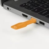 Lindy 47897 bloqueur de port Bloqueur de port + clé RJ-45 Orange Acrylonitrile-Butadiène-Styrène (ABS) 10 pièce(s), Verrou antivol Orange, Bloqueur de port + clé, RJ-45, Orange, Acrylonitrile-Butadiène-Styrène (ABS), 10 pièce(s), Sac en polyéthylène