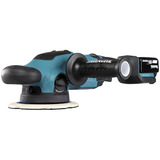 Makita DPO600Z, Polisseuse Bleu/Noir, Polisseuse Makita à batterie excentrique DPO600Z, 18Volt (sans batterie et sans chargeur)