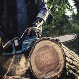 Makita Scie à chaîne sans fil DUC353PG4, 36 volts (2x18V) Bleu/Noir