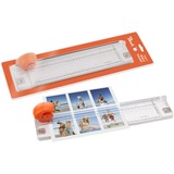 Peach 511060 massicot 5 feuilles, Tranchoir Blanc/Orange, 5 feuilles, Orange, Blanc