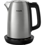 Philips Avance Collection HD9359/90 Bouilloire avec température réglable,1,7L Acier inoxydable/Noir, 1,7L, 1,7 L, 2200 W, Métal, Indicateur de niveau d'eau, Arrêt de sécurité en cas de surchauffe, Fonction garder au chaud