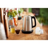 Philips Avance Collection HD9359/90 Bouilloire avec température réglable,1,7L Acier inoxydable/Noir, 1,7L, 1,7 L, 2200 W, Métal, Indicateur de niveau d'eau, Arrêt de sécurité en cas de surchauffe, Fonction garder au chaud
