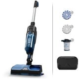 Rowenta X Combo 2in1 GZ3038 Aspirateur traineau Batterie Sec&humide Sans sac 0,55 L Noir, Bleu, Aspirateur de nettoyage Noir/Bleu, Aspirateur traineau, Sans sac, Noir, Bleu, 0,55 L, Rectangulaire, Sec&humide