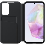 SAMSUNG Etui Smart View avec porte-carte pour Galaxy A35 5G, Housse smartphone Noir, Étui avec portefeuille, Samsung, Galaxy A35, 16,8 cm (6.6"), Noir