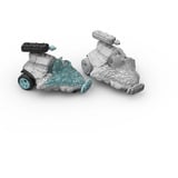 Schleich ELDRADOR CREATURES Jet des Glaces rétrofriction avec Mini Creature, Figurine Action/Aventure, 6 an(s), Bleu, Gris
