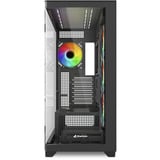 Sharkoon ELITE SHARK CA500 boîtier midi tower Noir | 2x USB-A | 1x USB-C | RGB | Verre Trempé
