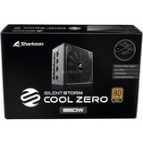 Sharkoon SilentStorm Cool Zero 850W alimentation  Noir, 4x PCIe, Gestion des câbles